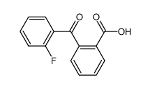 2-(2-fluorobenzoyl)benzoic acid结构式
