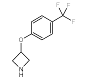 3-[4-(三氟甲基)苯氧基]氮杂环丁烷结构式