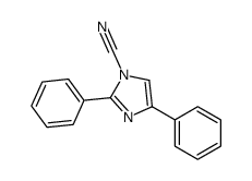 2,4-diphenylimidazole-1-carbonitrile结构式
