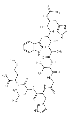 AC-HIS-TRP-ALA-VAL-GLY-HIS-LEU-MET-NH2结构式
