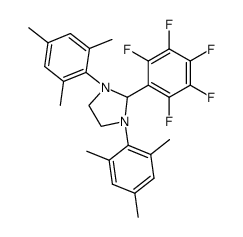 1,3-di(2,4,6-trimethylphenyl)-2-(pentafluorophenyl)-2,4,5-trihydroimidazole Structure