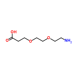 3-[2-(2-氨基乙氧基)乙氧基]-丙酸结构式