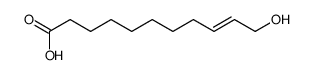 11-hydroxyundec-9-enoic acid结构式
