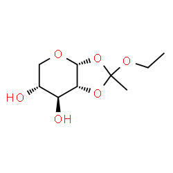 alpha-D-Xylopyranose, 1,2-O-(1-ethoxyethylidene)- (9CI)结构式