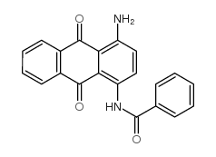 1-氨基-4-苯甲酰氨基蒽醌结构式