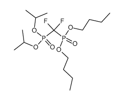 diisopropyl ((dibutoxyphosphoryl)difluoromethyl)phosphonate结构式