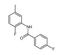 4-Fluoro-N-(2-fluoro-5-Methylphenyl)benzamide结构式
