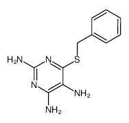6-(benzylsulfanyl)-2,4,5-pyrimidinetriamine结构式