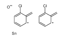 bis[(2-chlorophenyl)methyl]-oxotin Structure