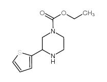 3-(2-噻吩)哌嗪-1-甲酸乙酯结构式