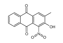 2-hydroxy-3-methyl-1-nitro-anthraquinone结构式