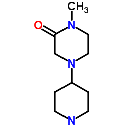 1-Methyl-4-(4-piperidinyl)-2-piperazinone Structure