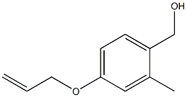 (4-(烯丙氧基)-2-甲基苯基)甲醇结构式