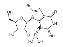 8-bromoguanosine 2'-phosphate Structure