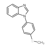 1-(4-甲基磺酰基苯基)-1H-苯并咪唑结构式