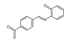 1-(4-nitrophenyl)-N-(1-oxidopyridin-1-ium-2-yl)methanimine Structure