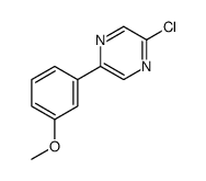 2-chloro-5-(3-methoxyphenyl)pyrazine Structure