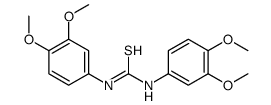 1,3-bis(3,4-dimethoxyphenyl)thiourea结构式