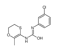 1-(3-chlorophenyl)-3-(6-methyl-2,3-dihydro-1,4-oxathiin-5-yl)urea Structure