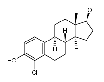 4-chloroestradiol Structure
