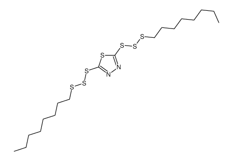 2,5-bis(octyltrisulfanyl)-1,3,4-thiadiazole Structure