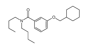 N,N-dibutyl-3-(cyclohexylmethoxy)benzamide结构式