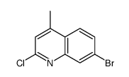 7-Bromo-2-chloro-4-methyl-1-azanaphthalene结构式