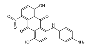 1-(4-aminoanilino)-4,8-dihydroxy-5-nitroanthracene-9,10-dione结构式