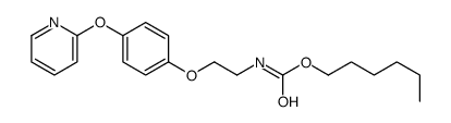 hexyl N-[2-(4-pyridin-2-yloxyphenoxy)ethyl]carbamate Structure