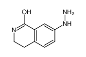 7-肼基-3,4-二氢-1(2H)-异喹啉酮结构式