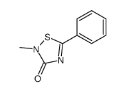 2-methyl-5-phenyl-1,2,4-thiadiazol-3-one结构式