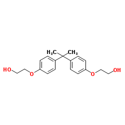 2,2-Bis(4-(2-hydroxyethoxy)phenyl)propane structure