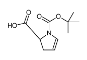 (S)-1-boc-2,3-二氢-1H-吡咯-2-羧酸结构式