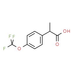 2-(4-(trifluoromethoxy)phenyl)propanoic acid Structure