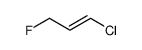 1-chloro-3-fluoroprop-1-ene结构式