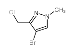 4-溴-3-氯甲基-1-甲基-1H-吡唑结构式
