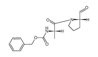 Z-L-Ala-L-prolinal结构式