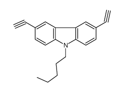 3,6-diethynyl-9-pentylcarbazole Structure