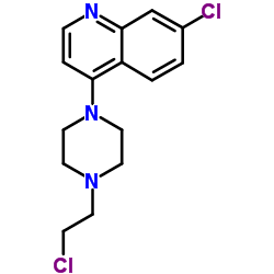 7-Chloro-4-[4-(2-chloroethyl)-1-piperazinyl]quinoline Structure
