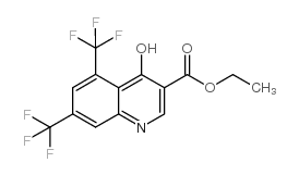 4-羟基-5,7-双-三氟甲基喹啉-3-羧酸乙酯结构式