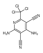 2,4-diamino-6-(trichloromethyl)pyridine-3,5-dicarbonitrile Structure