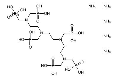 hexaammonium hexahydrogen [ethane-1,2-diylbis[[(phosphonatomethyl)imino]ethane-2,1-diylnitrilobis(methylene)]]tetrakisphosphonate Structure