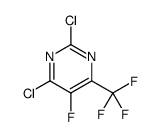 2,4-dichloro-5-fluoro-6-(trifluoromethyl)pyrimidine Structure