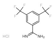 3,5-双(三氟甲基)苄脒盐酸盐结构式