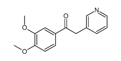 1-(3,4-dimethoxyphenyl)-2-pyridin-3-ylethanone Structure