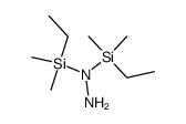 1,1-Bis-(ethyl-dimethyl-silyl)-hydrazin结构式