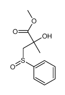 methyl 3-(benzenesulfinyl)-2-hydroxy-2-methylpropanoate Structure