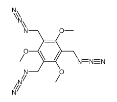 1,3,5-tris-azidomethyl-2,4,6-trimethoxy-benzene结构式