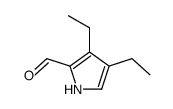 3,4-二乙基-1H-吡咯-2-甲醛结构式