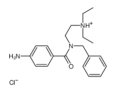 2-[(4-aminobenzoyl)-benzylamino]ethyl-diethylazanium,chloride Structure